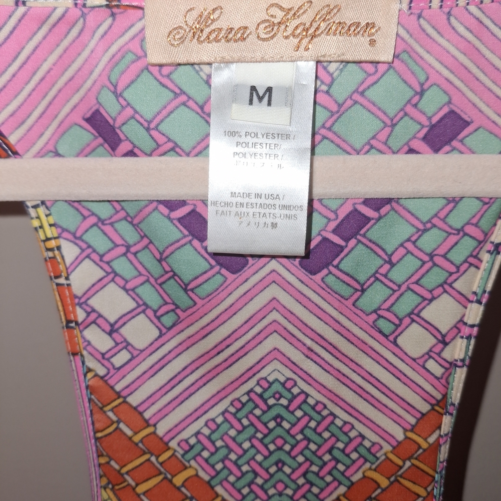 Mara Hoffman Multicolor Geometric Pattern Top - Picture 2 of 4
